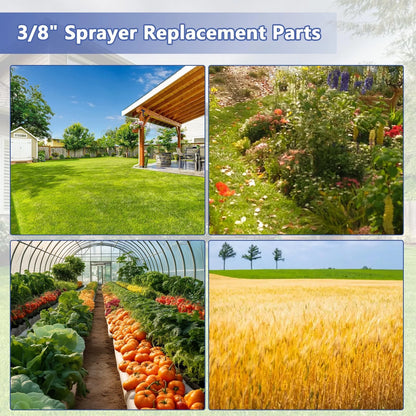 Spray Boom Repair Kit, Sprayer Parts Including 8001-VS 2" x 4" x 1", Black