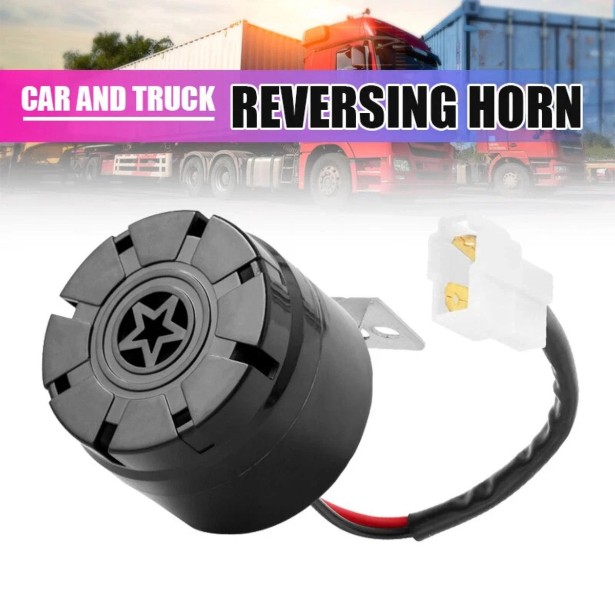 Car Truck Backup Beeper Horn 105dB 12-24V Reverse Alarm with Wire System Kit