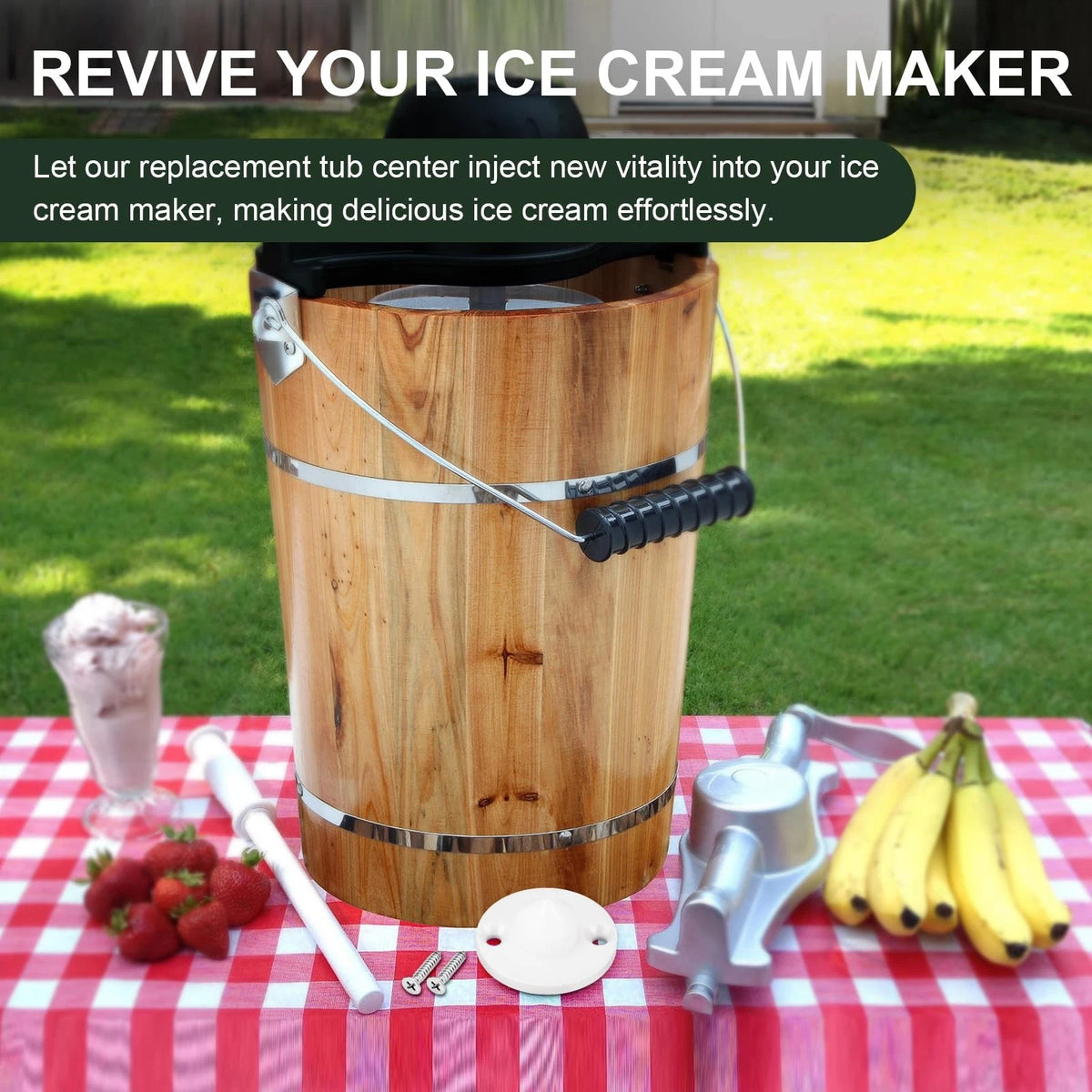 Tub Center/Base Replacement for White Mountain Freezer Parts, Ice Cream...