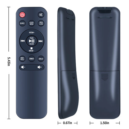 Replacement Remote Control For Premium 30W RMS Sound System