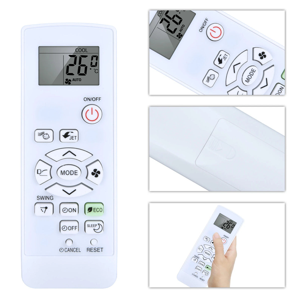 CRMC-A937JBEZ Replacement Remote Control For Sharp Air Conditioner