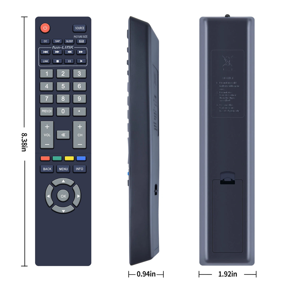 NH418UP For Magnavox TV Remote Control 43ME345V/F7B 50ME336V/F7 55ME345V/F7A