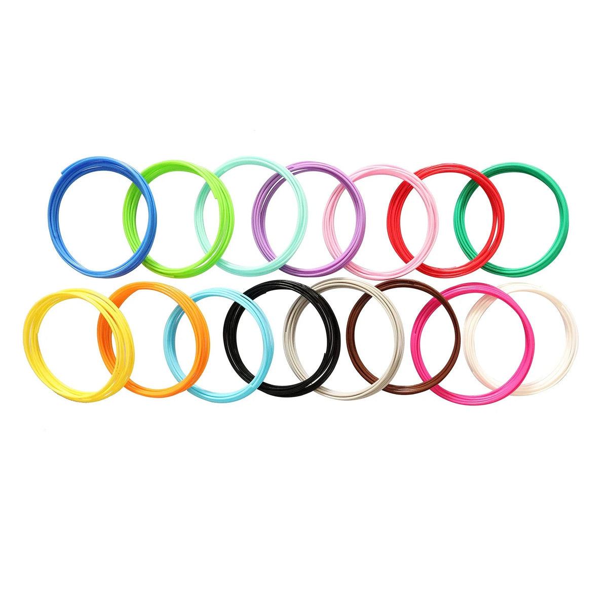15 Bright Colors 1.75mm 3D Pen PLA Pla 15 Most Popular Solid Mixed