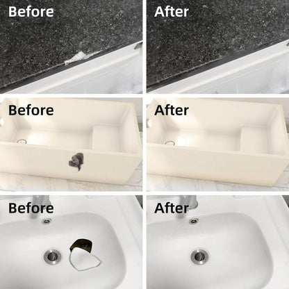 Tub and Fiberglass Shower Repair Kit White, 3.7oz Porcelain Tile White