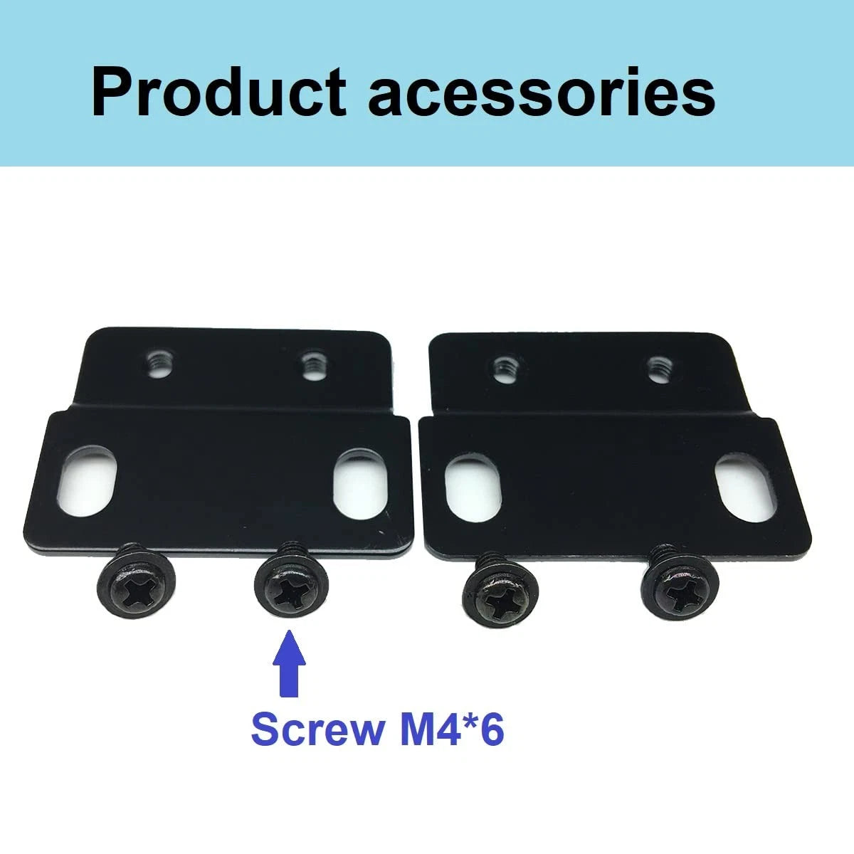 Jingchengmei 2 Pack 1U Metal Disassembled Blank Panel 2P Panel, Black