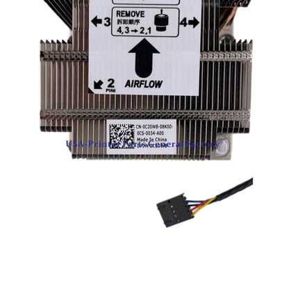 C20W8 compatible For Dell Precision T7820 Workstation CPU Cooling Heatsink Fan