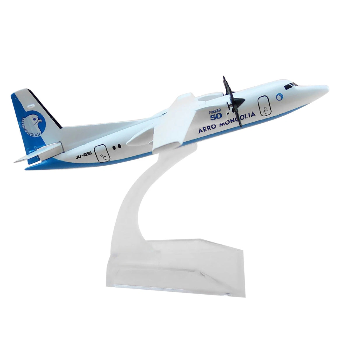 1/400 Scale Aircraft Mongolia Fokker 50 FK-50 Alloy Plane Model Display Gift g
