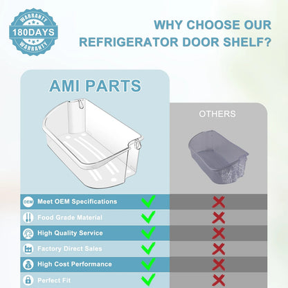 2 PACK Upgraded 240356402 Refrigerator Door Bin Replacement for Clean