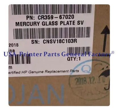 CR359-67020 Scanner Glass Plate For HP Designjet T2530 T2500 XL8000 T2600 T3500