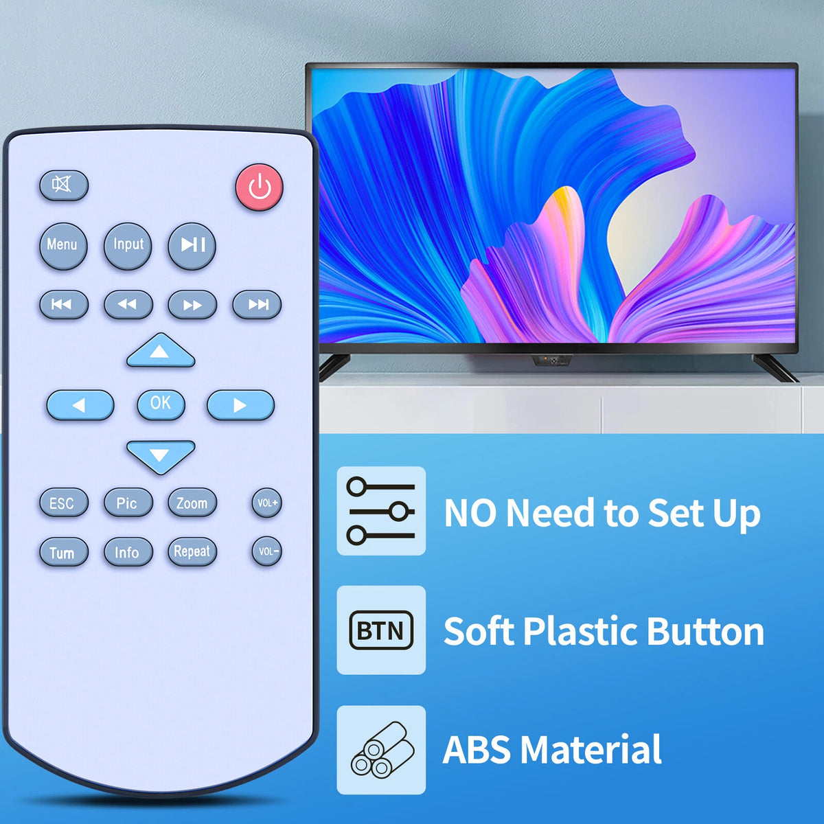 Replacement Remote Control For Unic Projector UC28 UC30 UC40 UC50 UC46