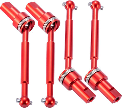 RC Aluminum Front Rear Driveshaft Assembly for Tra-xxas LaTrax 1/18 Teton Red