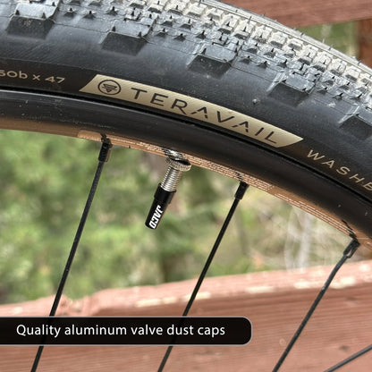 JACO Presta Valve Core Repair Kit for Bike Tires | with (12X) Black
