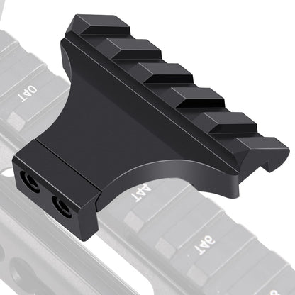 LONSEL 45° Picatinny Offset Rail Mount, 3 4 5 Slots 45 Degree Black