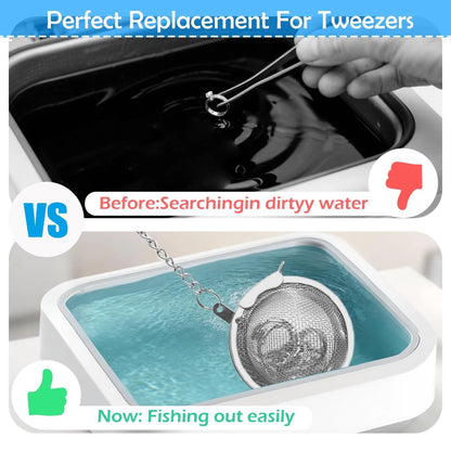 4PCS Stainless Steel Ultrasonic Cleaner Basket - Professional Jewelry &...