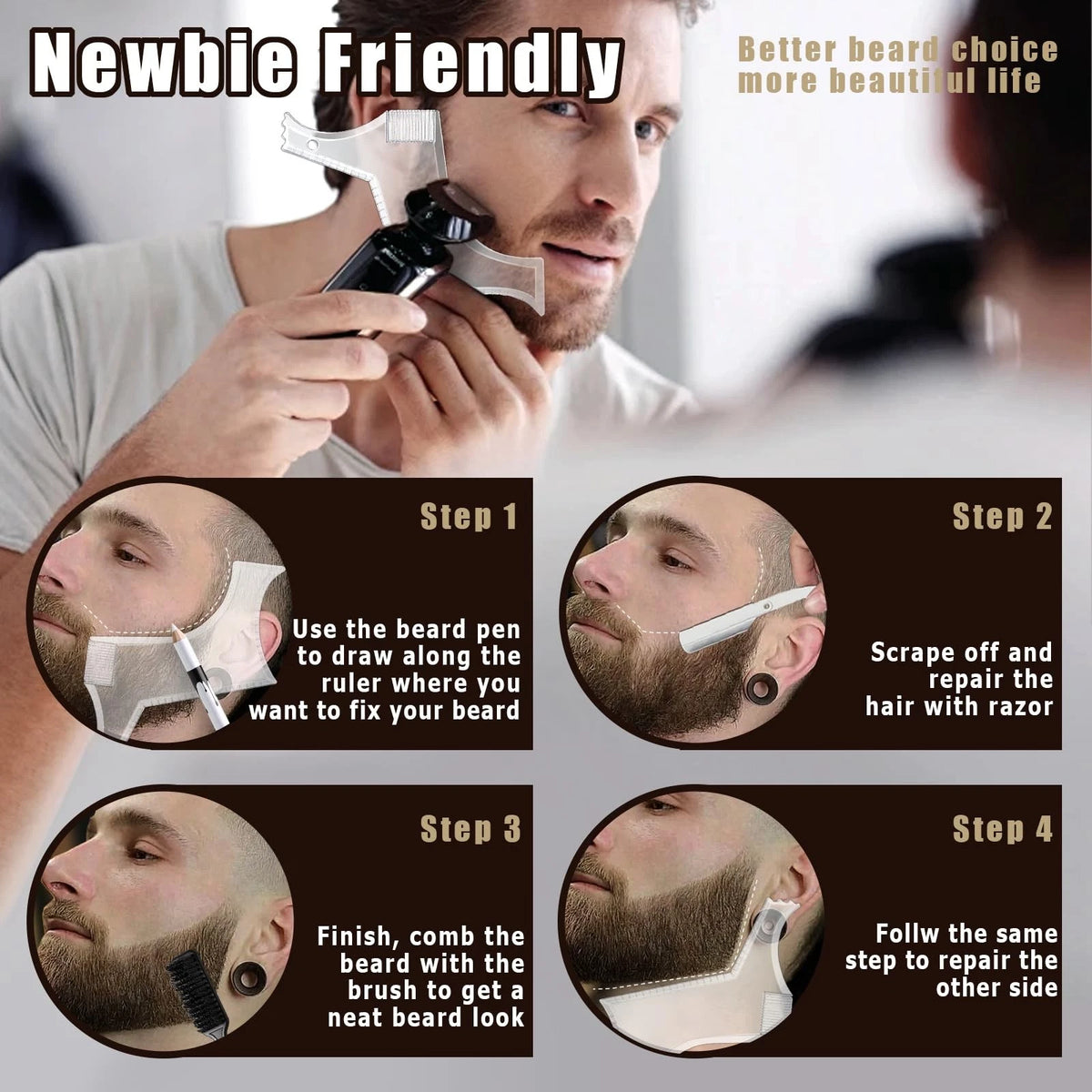 Noerrors White Barber Pencil for Lineup Magic Standard Size,