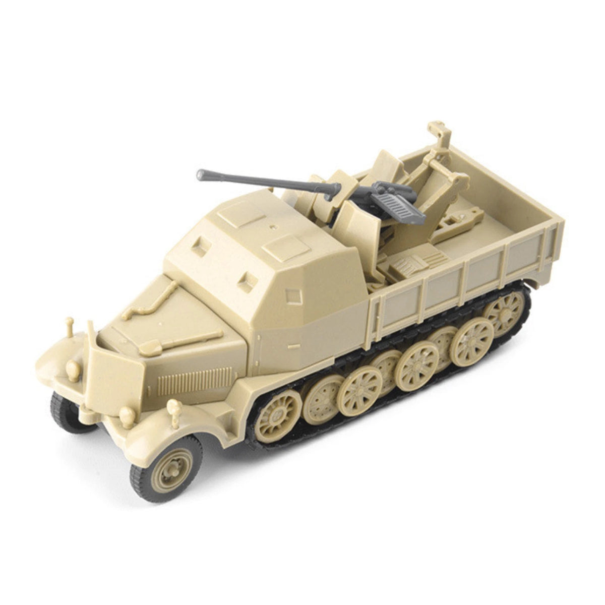 1/72 4D FLAK37 Half-Track Armored Vehicle Model Unassembled Military Scene DIY