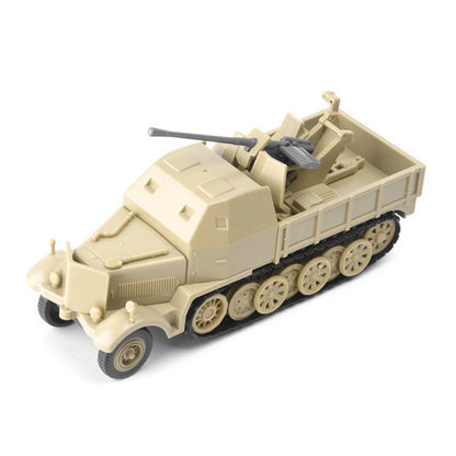 1/72 4D FLAK37 Half-Track Armored Vehicle Model Unassembled Military Scene DIY