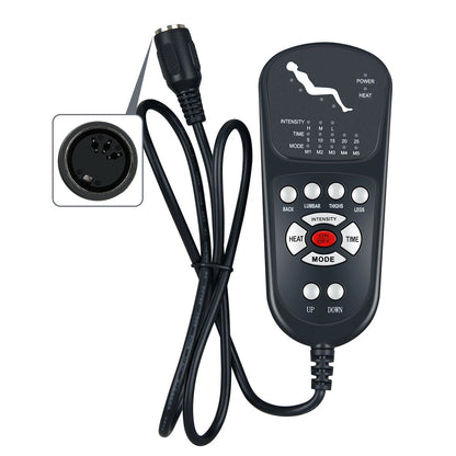 3 Pin Replacement Remote Control Recliner Lift Chair Massage Heat Lift Functions