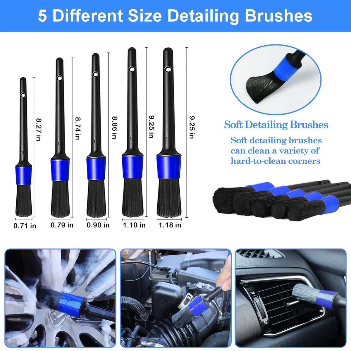 26Pcs Car Detailing Brush Set, Kit, 26PCS