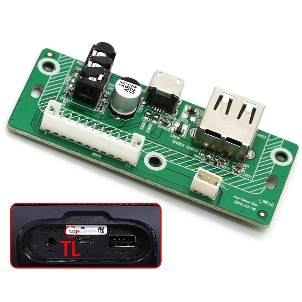 Power Dock Motherboard USB Charging Port Audio Jack for JBL Charge 3 TL Speaker