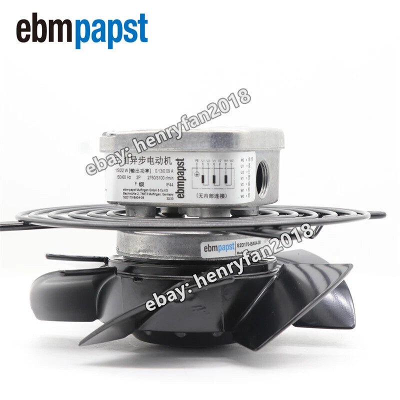 ebmpapst S2D170-BA04-08 Axial Fan AC 230/400V 45/43W Ventilation Fan