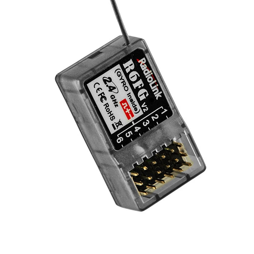 R6FG 2.4Ghz 6CH Gyro RC Receiver for RC6GS RC4GS RC4G T8FB Radiolink Transmitter