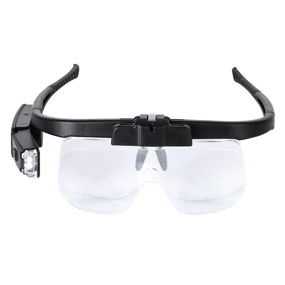 Adjustable Glasses Magnifying Glasses LED Headband Loupe Magnifier With Lamp