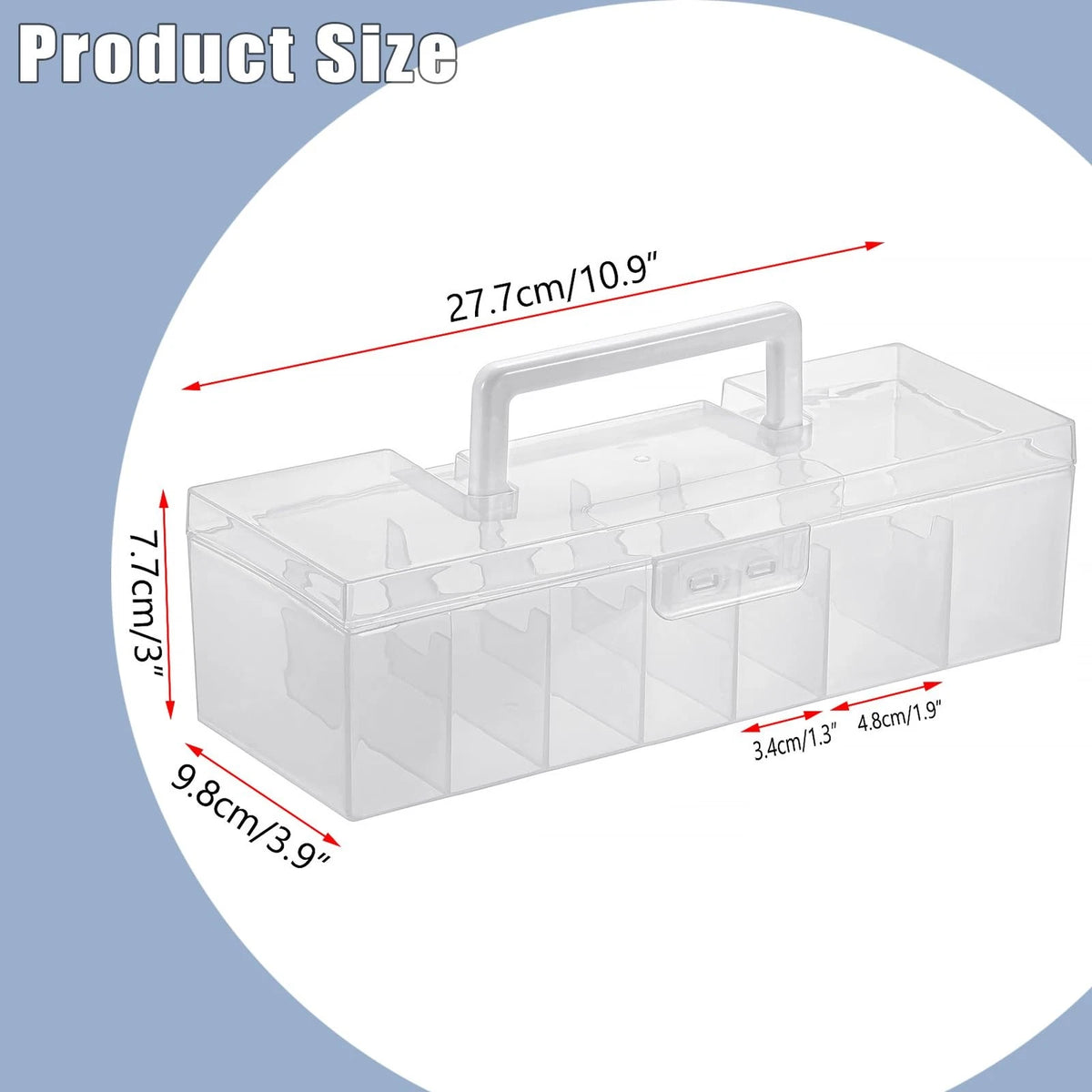 OwnMy 1PCS Plastic Trading Card Storage Box Clear Baseball 1PCS,
