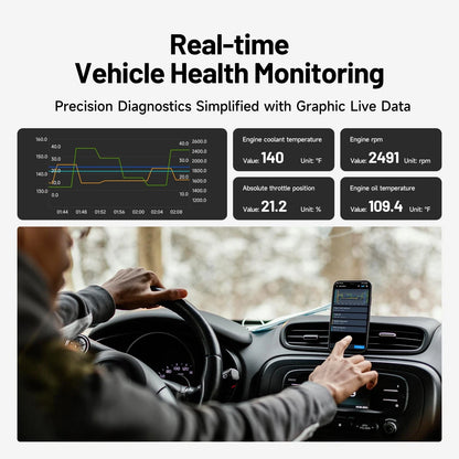 TOPDON Carpal OBD2 Scanner Bluetooth - for Car, AI-Assisted All Grey