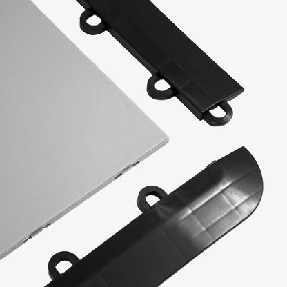 IncStores Edge Pieces for Nitro Interlocking 4 Pack - Female Edge, Black