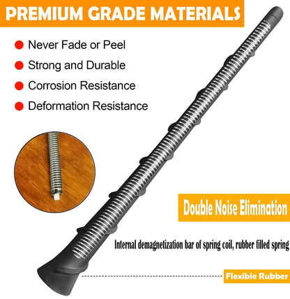 Dodge Avenger 8 Inch Flexible Rubber Antenna Replacement (2011-2015)