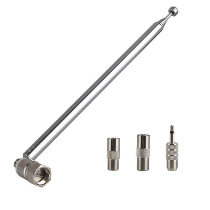 75ohm F Type FM Radio Antenna Aerial 3.5mm Adapter Connector For Bose Wave Radio