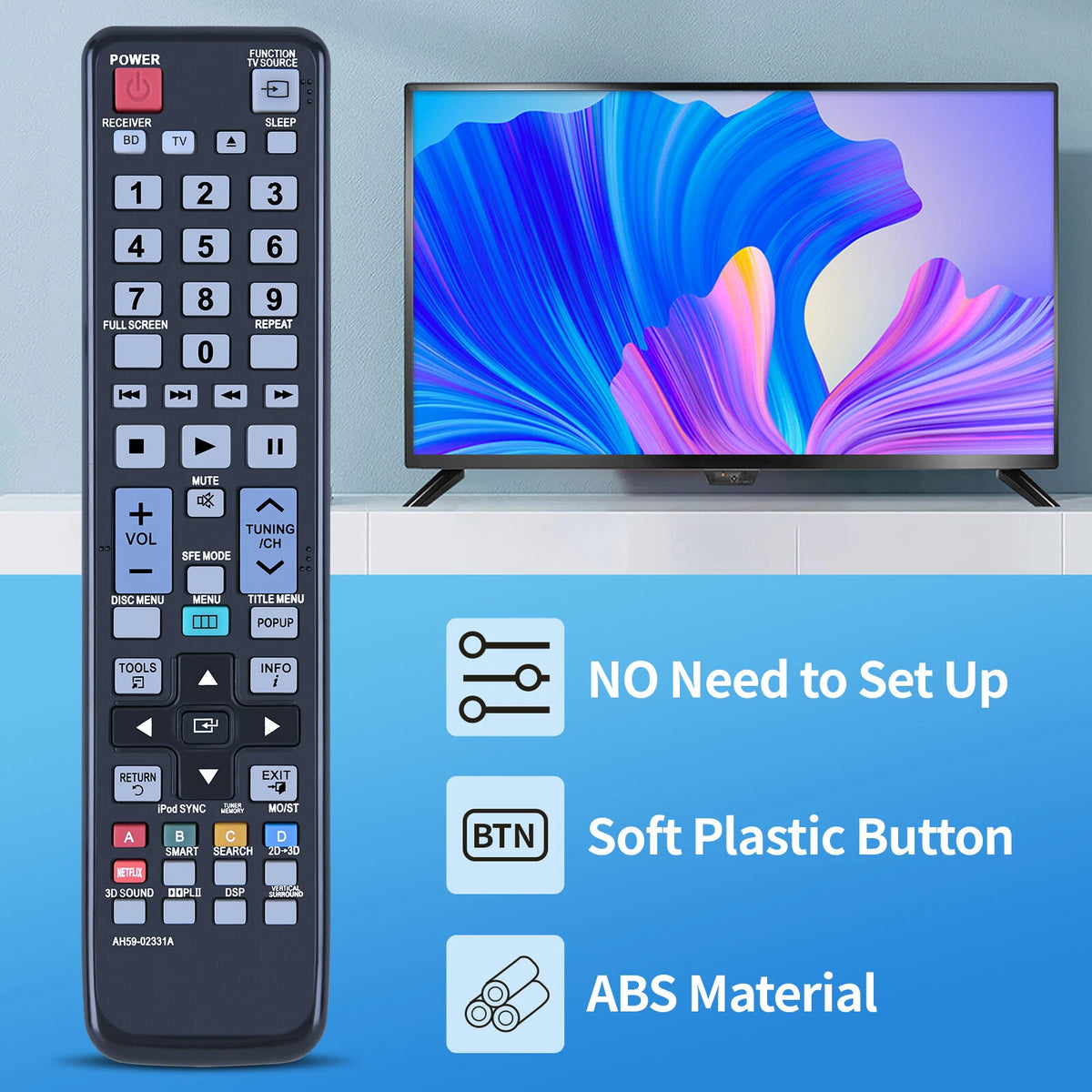 AH59-02331A Remote Control For Samsung Home Theater HT-D6500W HT-D6730W