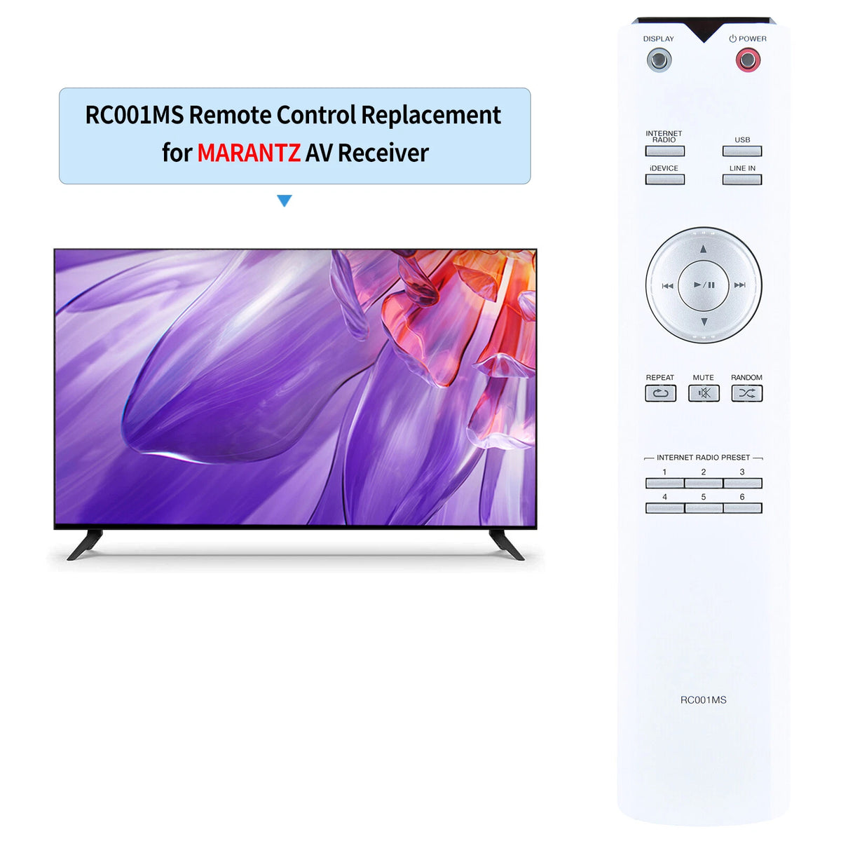 RC001MS Remote Control For Marantz Audio System MS7000/N1S MS7000/N1
