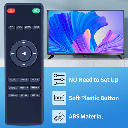 Replace Remote Control For Heymell Voyage201 3D Surround Home Audio Soundbar