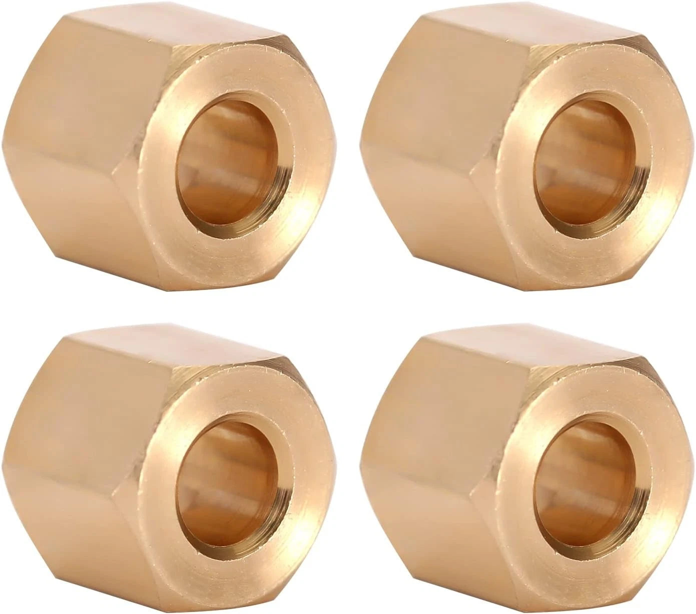 INJORA Brass Wheel Hex Hub 6mm(+2mm) Extenders Adaptor for 1/18 RC 6mm