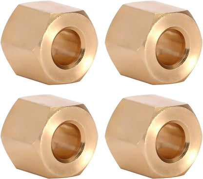 INJORA Brass Wheel Hex Hub 6mm(+2mm) Extenders Adaptor for 1/18 RC 6mm