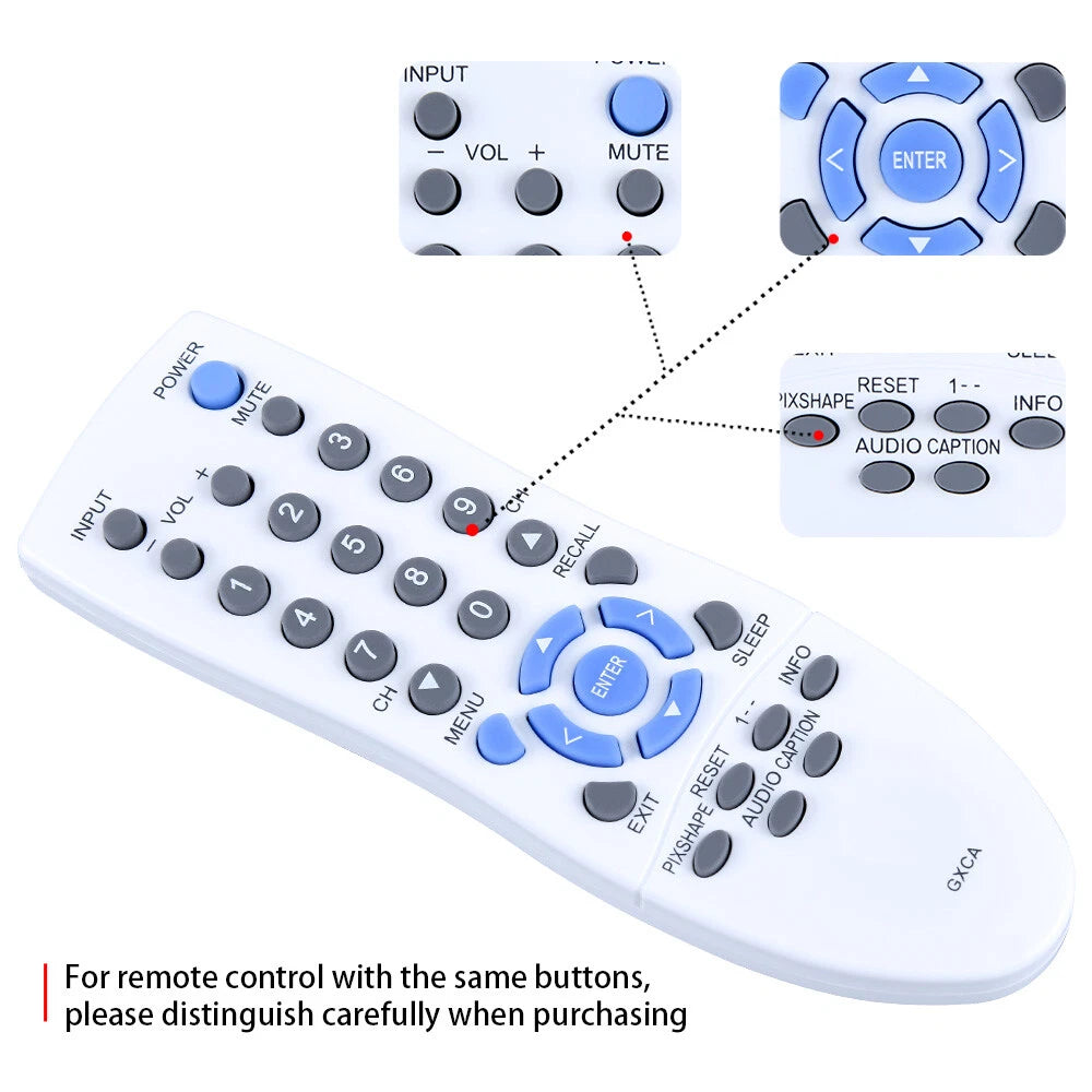 GXCA Remote Control For Sanyo TV DP19647 DP32746M HT27547 DP15647 DP15657