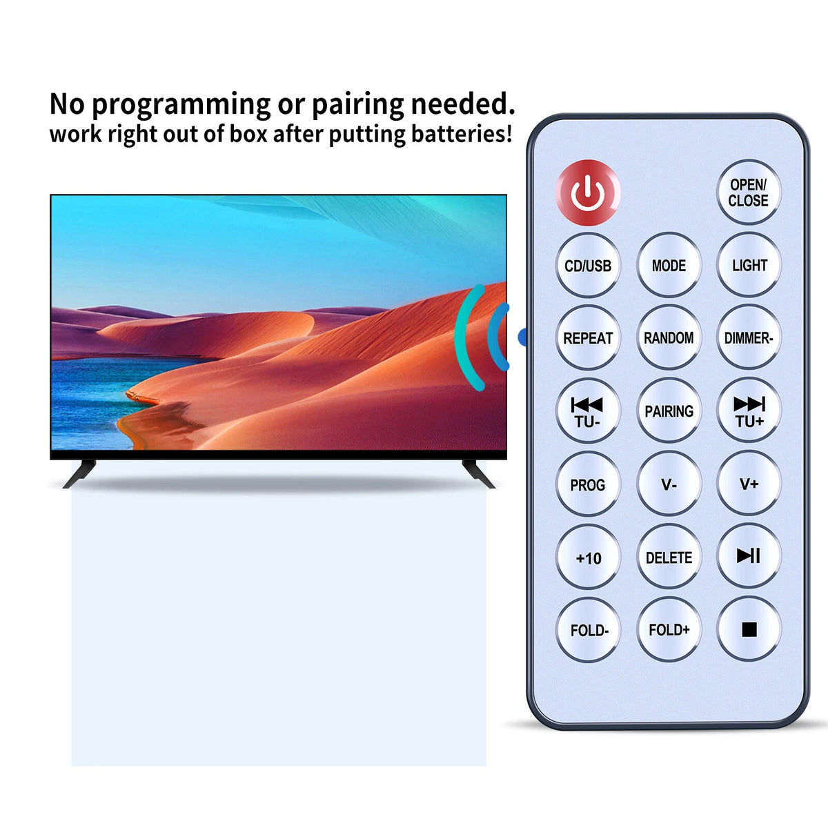 Replacement Remote Control For Akura Jukebox AJ-RD17009T