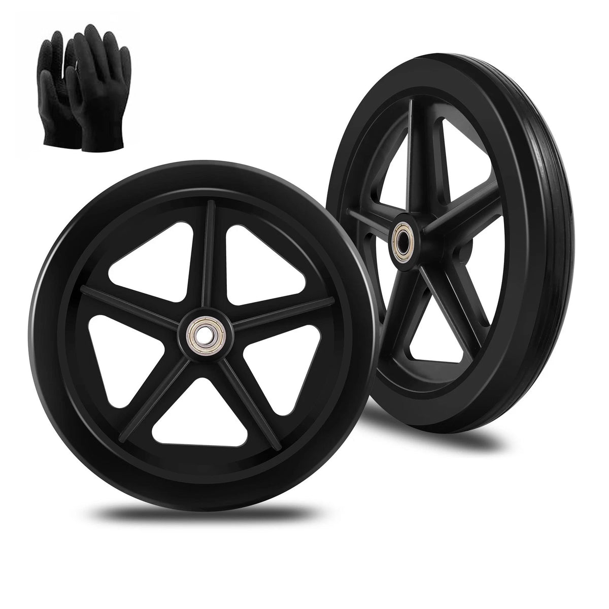 2Pcs 8 Inch Replacement Wheelchair 8 inch narrow, 8 Narrow 2 Pieces