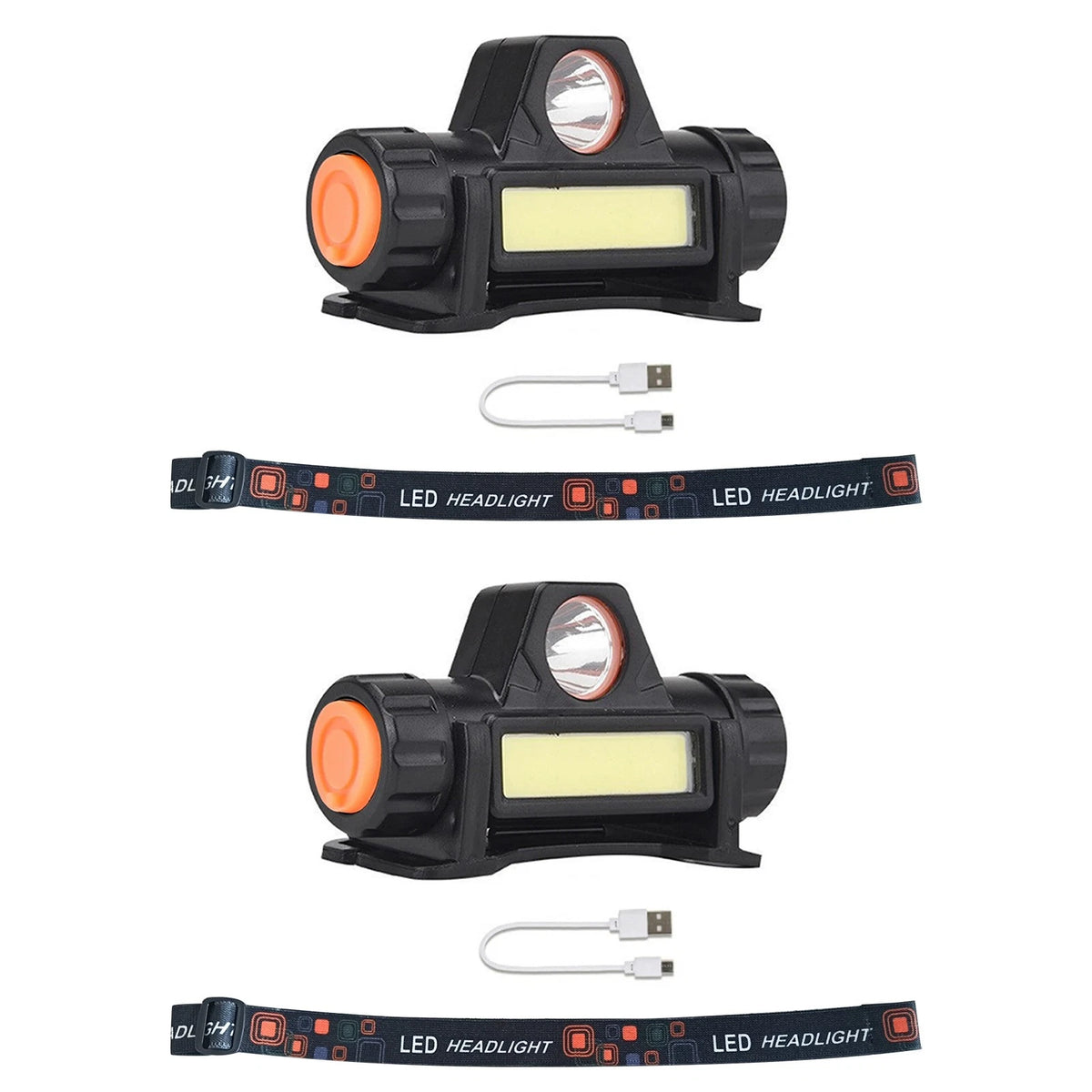 Replacement Automatic Dimming Headlight For Welding Helmet USB Rechargeable