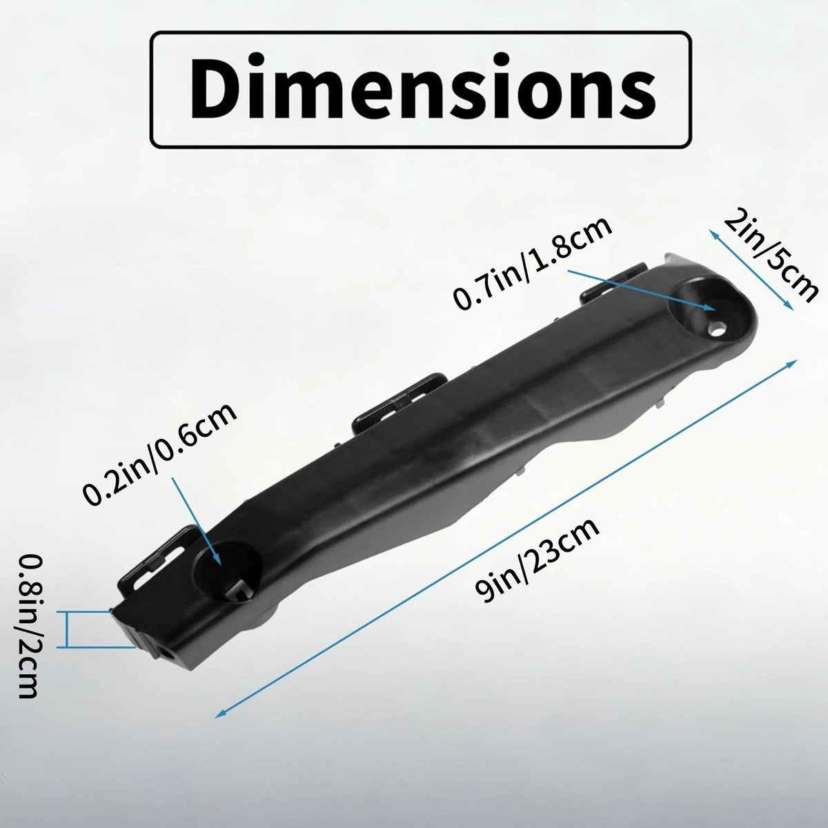 52536-06120 Front Bumper Bracket Set Driver Passenger For Toyota Camry 2012-2014