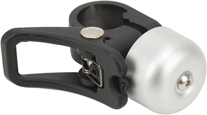 Dilwe Electric Scooter Bell, Aluminum Alloy Handlebar Horn Silver