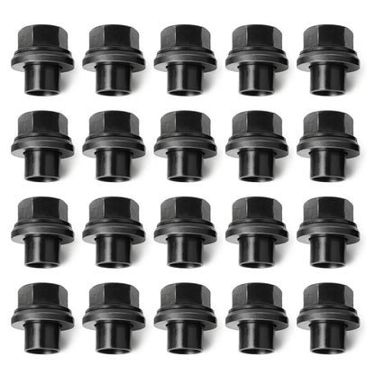 20 Pack 33mm M22x1.5 x 19mm Wheel Nuts Sleeve Nuts M22-1.5x19mm Skirt Flange