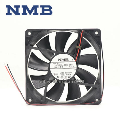 NMB-MAT 4710KL-05W-B50 DC 24V 0.38A 120*120*25mm 2-wire Inverter Cooling Fan