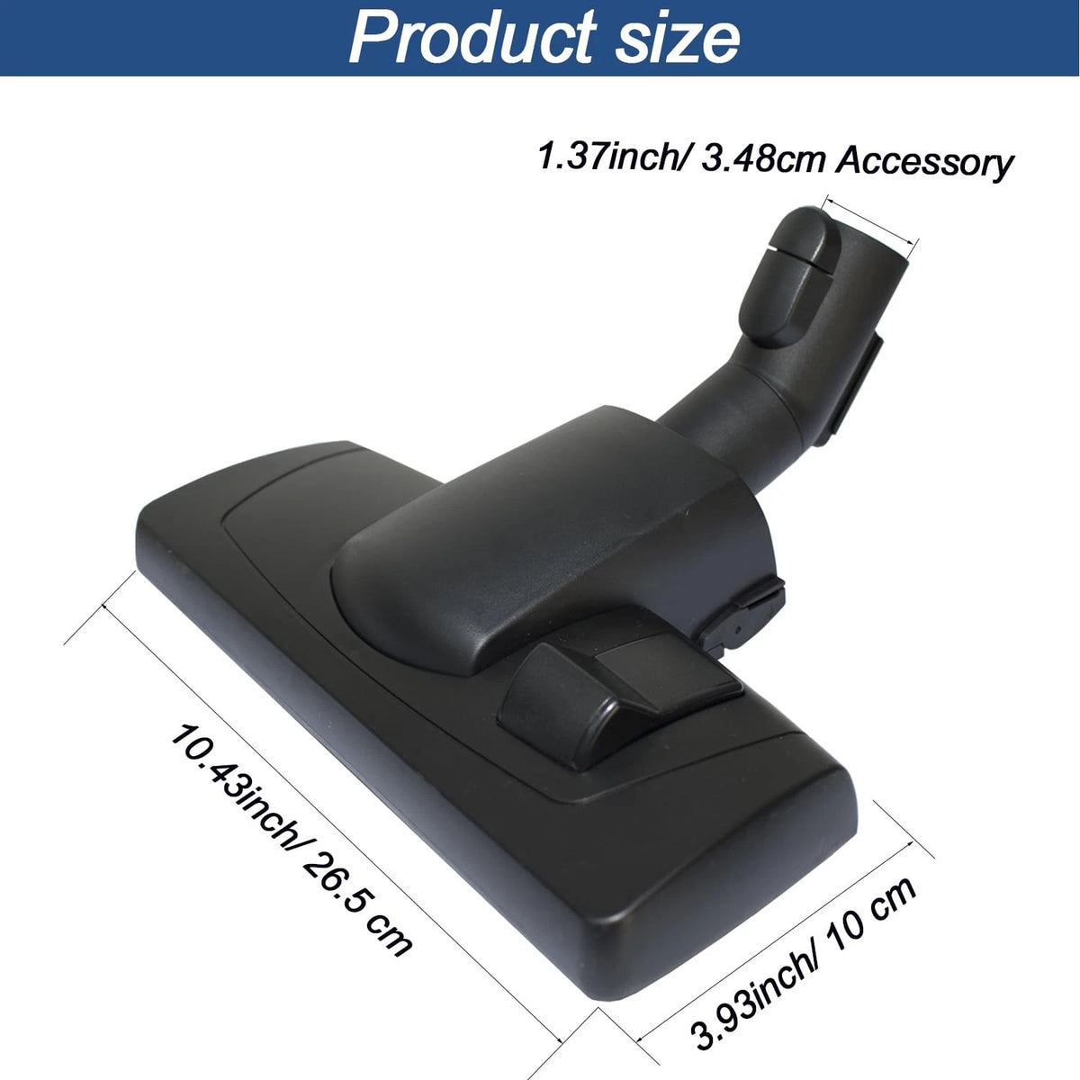 Replacement Vacuum Head Compatible with Miele 35MM Connection, Black