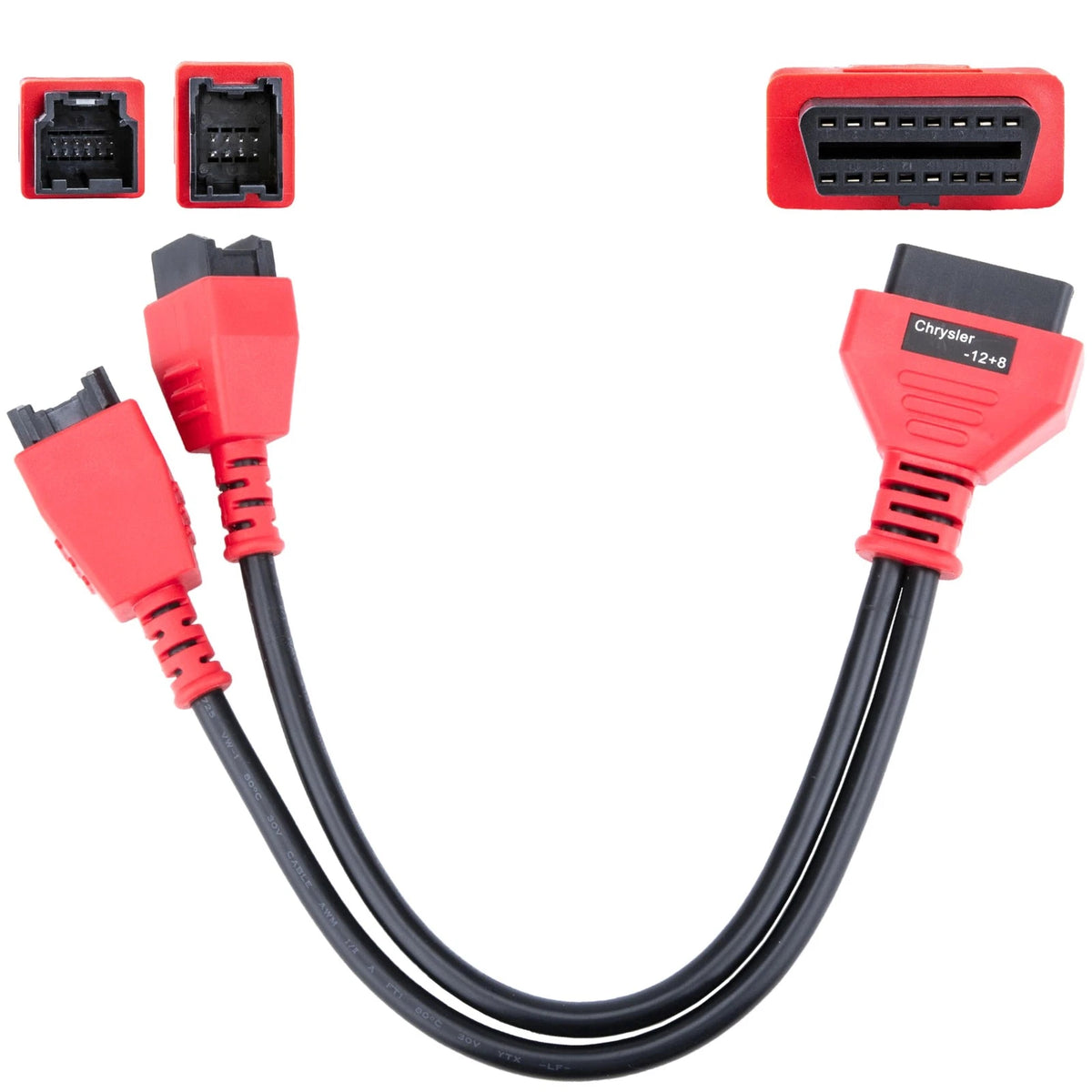 12+8 Pin Connector to OBD2 Adapter, Secutiry Gateway Bypass Cable, 1.2 FT