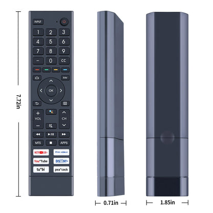 ERF3J80H Remote Control For Hisense 4K UHD Android Smart TV 75A6G 70A6G 55U68G