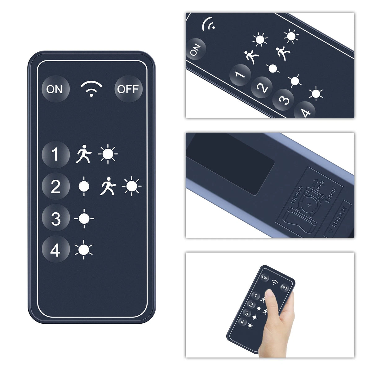 Remote Control For VENSSTNOR Solar Motion Sensor Flood Lights Outdoor