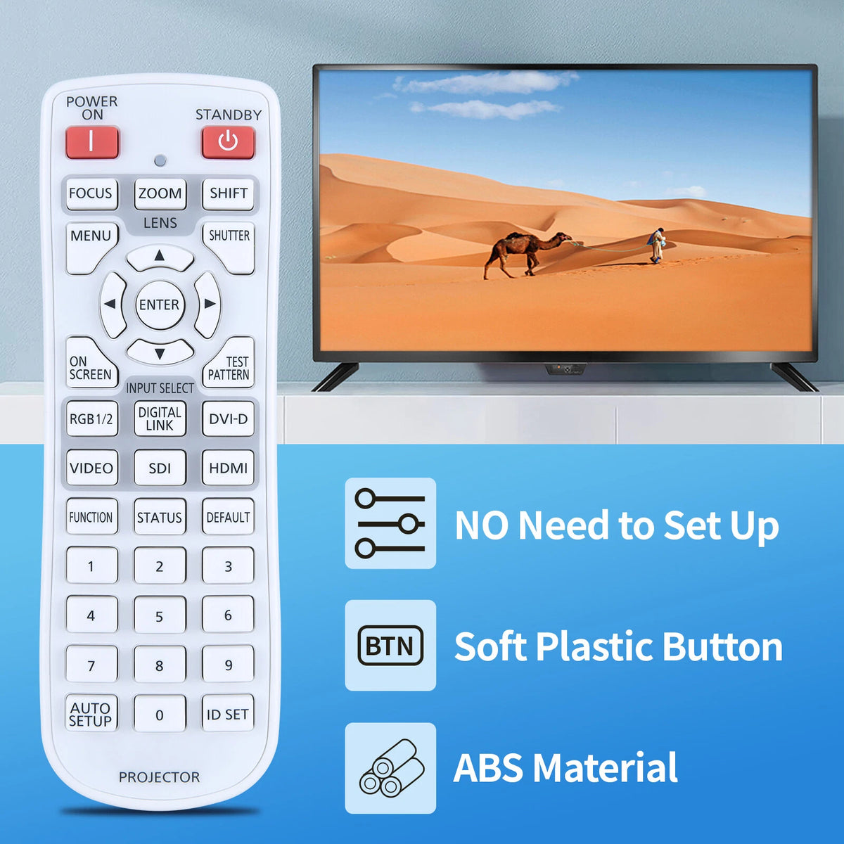 N2QAYA000208 Remote Control For Panasonic PT-MZ10KL LCD Projector